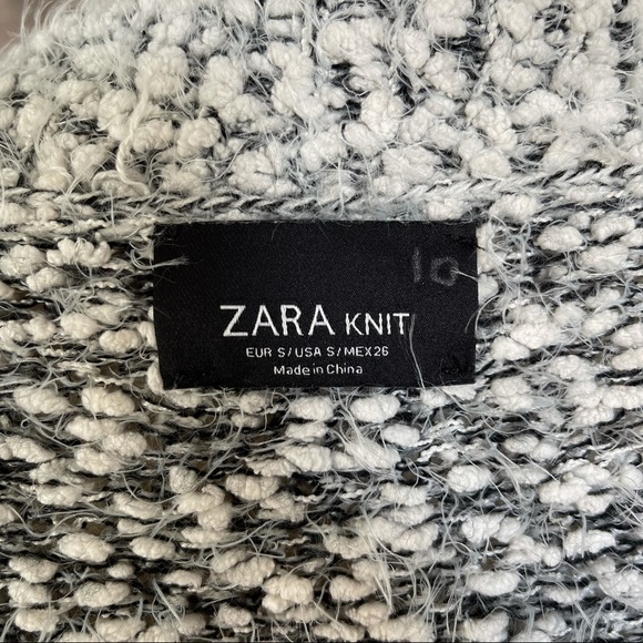 Zara Fuzzy Open Cardigan Sweater Size S - Picture 5 of 6